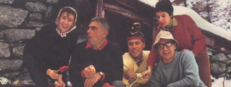 Una foto di quarant'anni fa in Val Quarazza. Franco Pace è il secondo da sinistra.